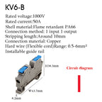 KV2.5 Direct Insertion Quick Terminal Block Rail Type Wire Connector Instead Of UK/ST/PT/SAK Docking For Parallel Connection