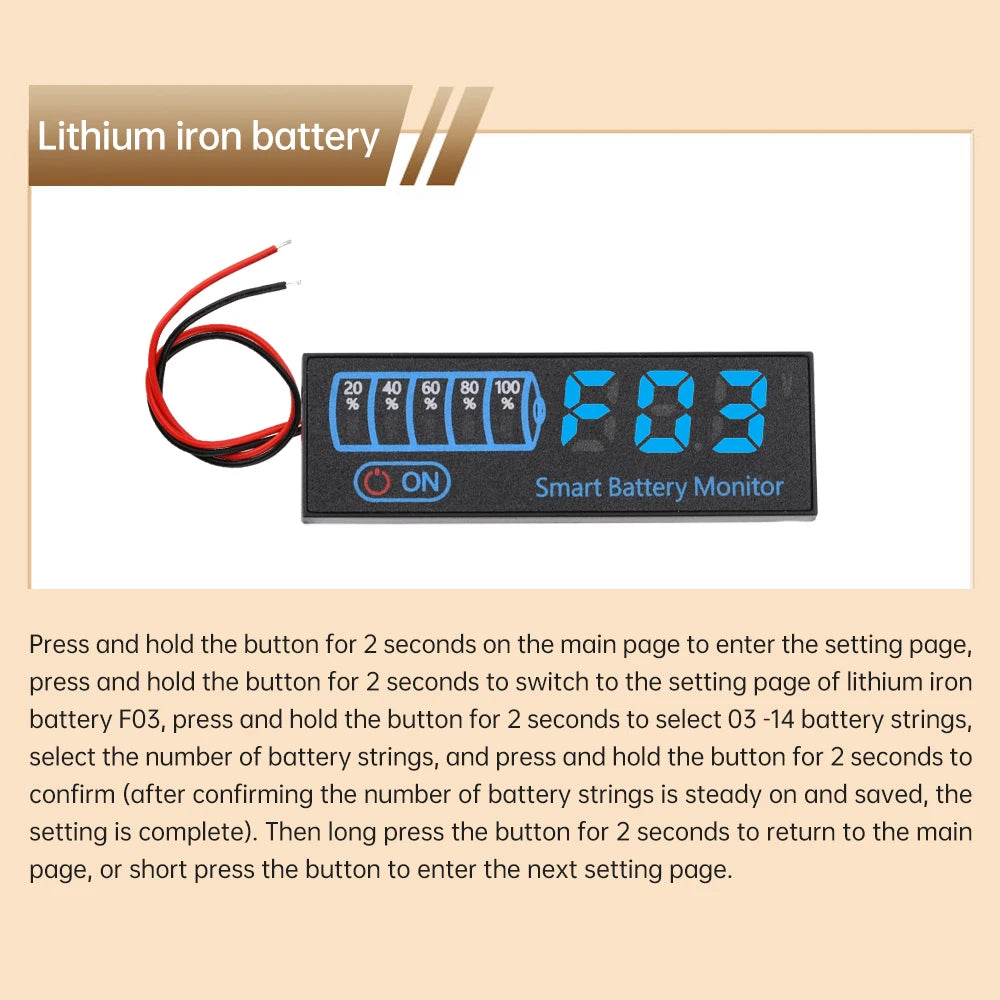 Intelligent Battery Display Lithium Battery Level Indicator DC 7-55V 18650 Lipo Li-ion Capacity Board DIY Charging Tester
