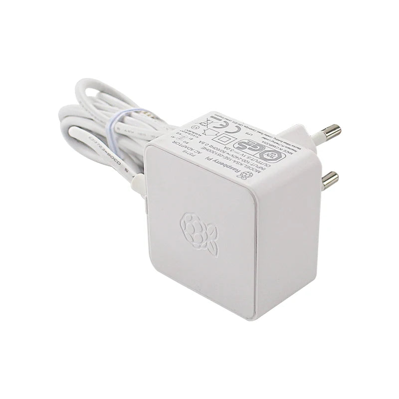 Original Raspberry Pi 4 Official USB-C Power Supply 5.1V 3A White Power Charger Power Adapter for Raspberry Pi 4 Model B