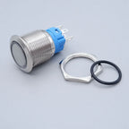 40pcs 16mm 19mm Metal Button Switch PC Power LED Light Waterproof Car Start On Off Momentary Latching 3V 5V 6V 12V 24V 220V Red