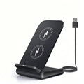30W Fast Wireless Charger Stand Pad for iPhone 17-11/XR, Samsung Galaxy S25/S26/S21/S20, Xiaomi, Huawei & All Qi-enabled Phones