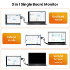 Eyoyo 7-inch Capacitive Touchscreen Monitor 5-points 1024x600 HD IPS Display Support Raspberry Pi 4/3/2/1/B/B+/A+ For Win 10/8/7