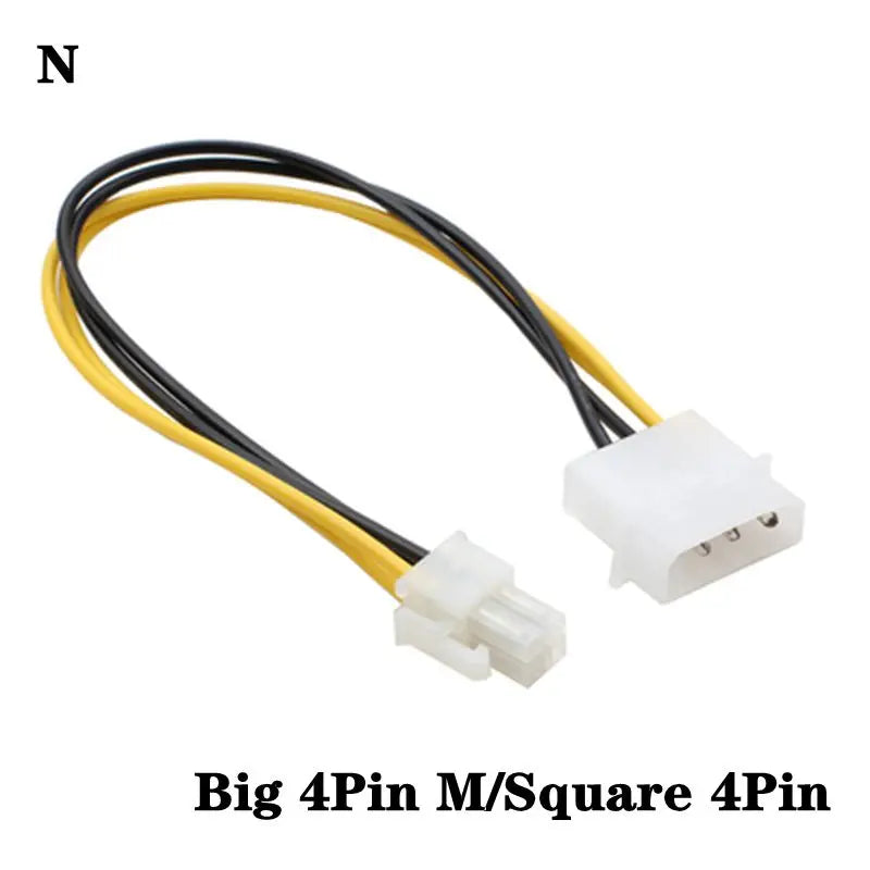 20cm Power 6Pin 8Pin 4Pin 15Pin SATA Male to 4Pin IDE Molex Female 15Pin SATA Female Power Cable Computer Cable 6Pin To 8Pin
