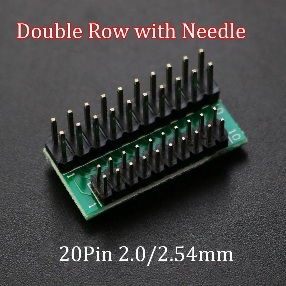 YUXI 1PCS 1.27mm 2.0mm 2.54mm Pitch Transfer Plate Converter Single Double Row Pin PCB PCI Adapter Board