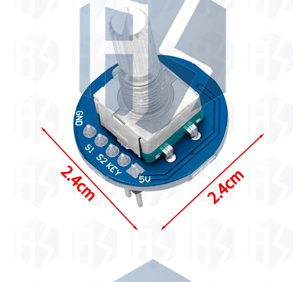 KY‑040 / RV09 / EC11 360° Rotary Encoder Module, Rotary Potentiometer with Knob for Arduino