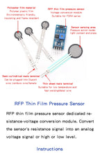 FSR402 Resistive Film Pressure Sensor Force Sensitive Resistor Thin Film RFP602 Weighing Sensor Module