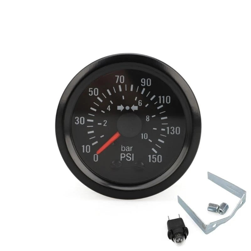 VDO Barometer 2-1/16" (52mm) Constructions Machinery Measuring Instrument 0-10BAR/0-150PSI Oil Pressure Gauge
