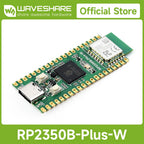 Waveshare RP2350B-Plus-W Development Board, Raspberry Pi RP2350B Dual-core & Dual-architecture Microcontroller, Supports Wi-Fi