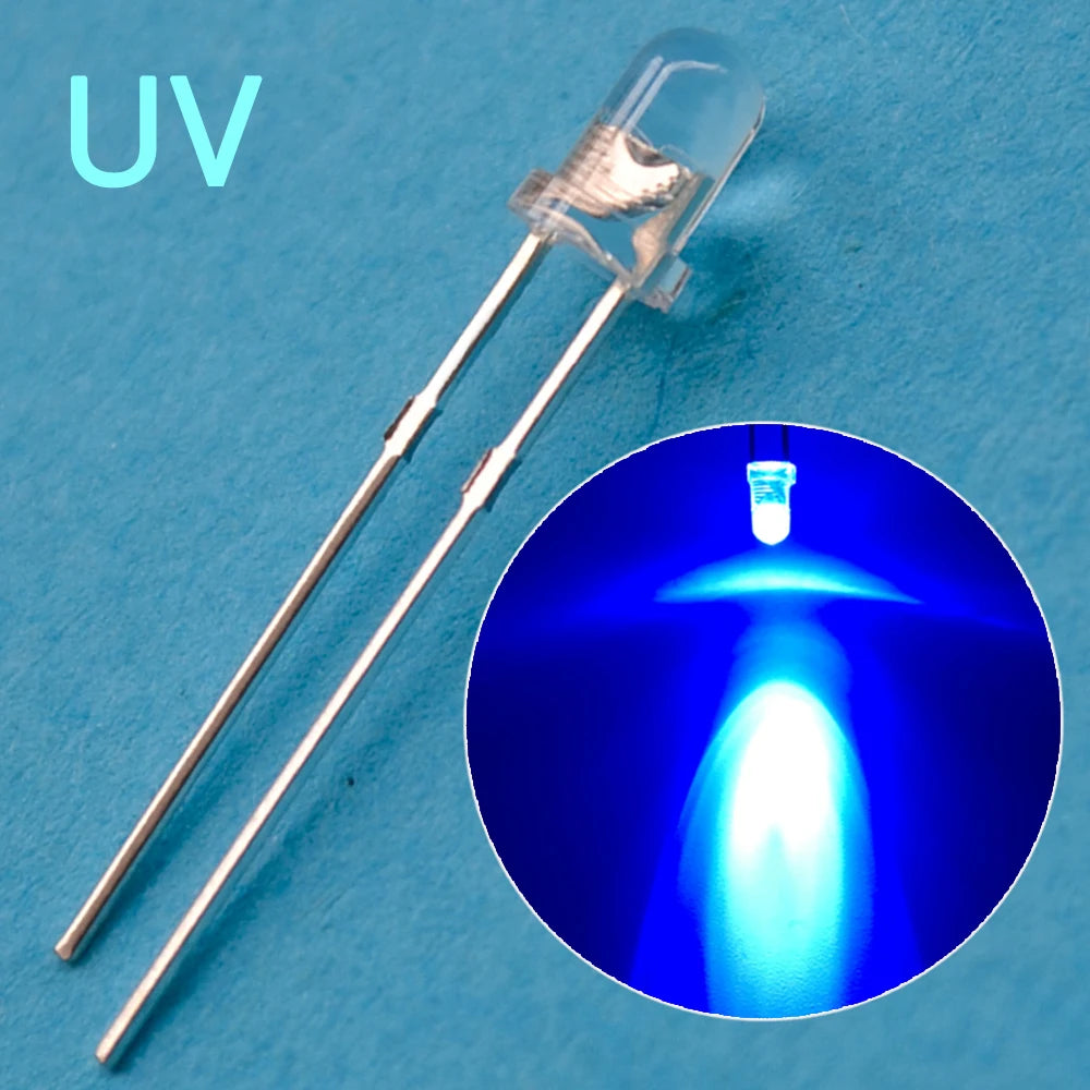 100/1000Pcs F3 3mm Round LED Assortment Kit Ultra Super Bright Light Emitting Diodes Bulb Lamp Red Green Blue Water Clear Diode