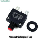 2/5Pcs Circuit Breaker Overload Protector Switch Fuse 3A 4A 5A 6A 7A 8A 10A 12A 15A 20A Resettable With & Without Waterproof Cap