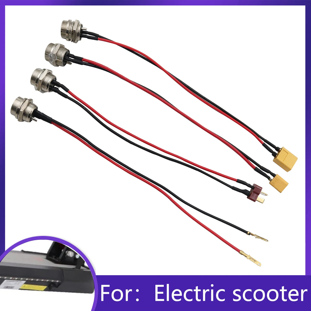 XT60 XT30 Socket Plug GX16 3 Pins Charging Port for VSETT 8 8+ 9 9+ 10+ ZERO 8 9 10 8X 10X 11X Speedual Electric Scooter