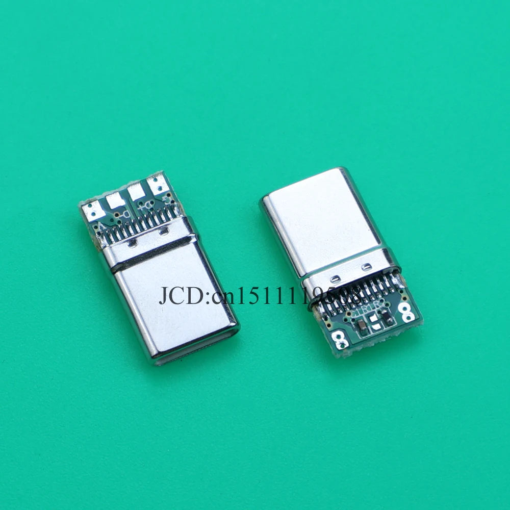 10pcs USB 3.1 Type-C Connector 24 Pins Male / Female Socket Receptacle Adapter to Solder Wire & Cable 24 Pins Support PCB Board
