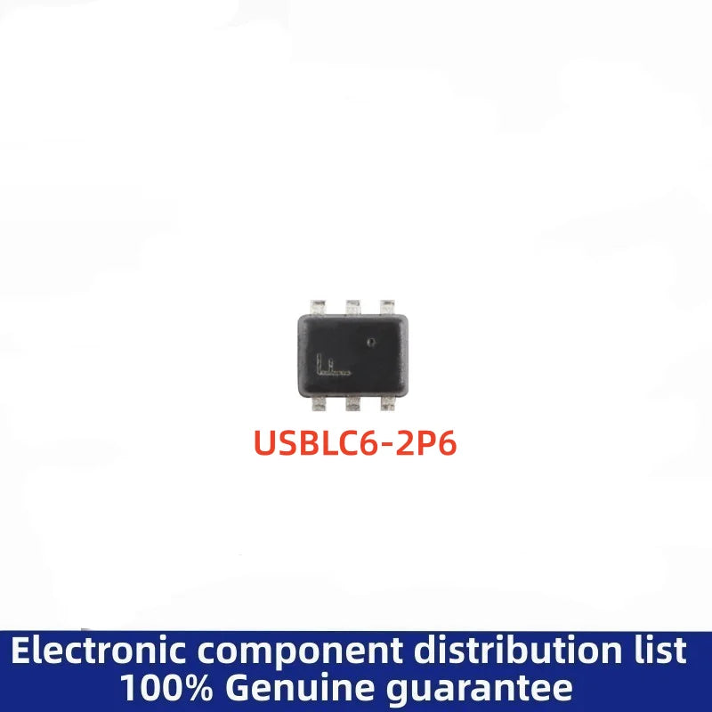 USBLC6-2P6    F    SOT-563 ESD protection chip for USB2.0 high-speed interface  100% New & Original