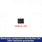 USBLC6-2P6    F    SOT-563 ESD protection chip for USB2.0 high-speed interface  100% New & Original