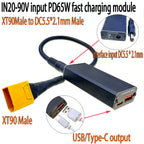 XT60 XT90 DC20-90V PD65W PD/QC2.0 3.0 USB Type-C Mobile Phone Quick Charge Adapter Step Down Module For Apple for Huawei SCP/FCP