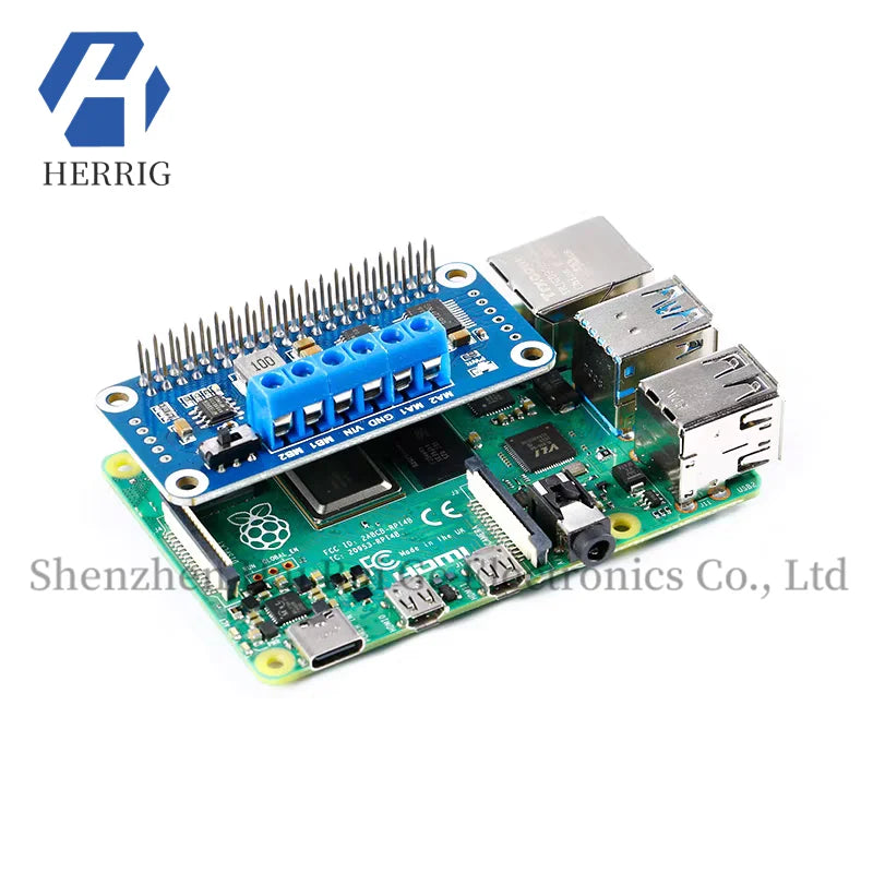 Raspberry Pi 4 Model B 3B TB6612FNG Expansion Board Module DC Motor Driver Board I2C Interface