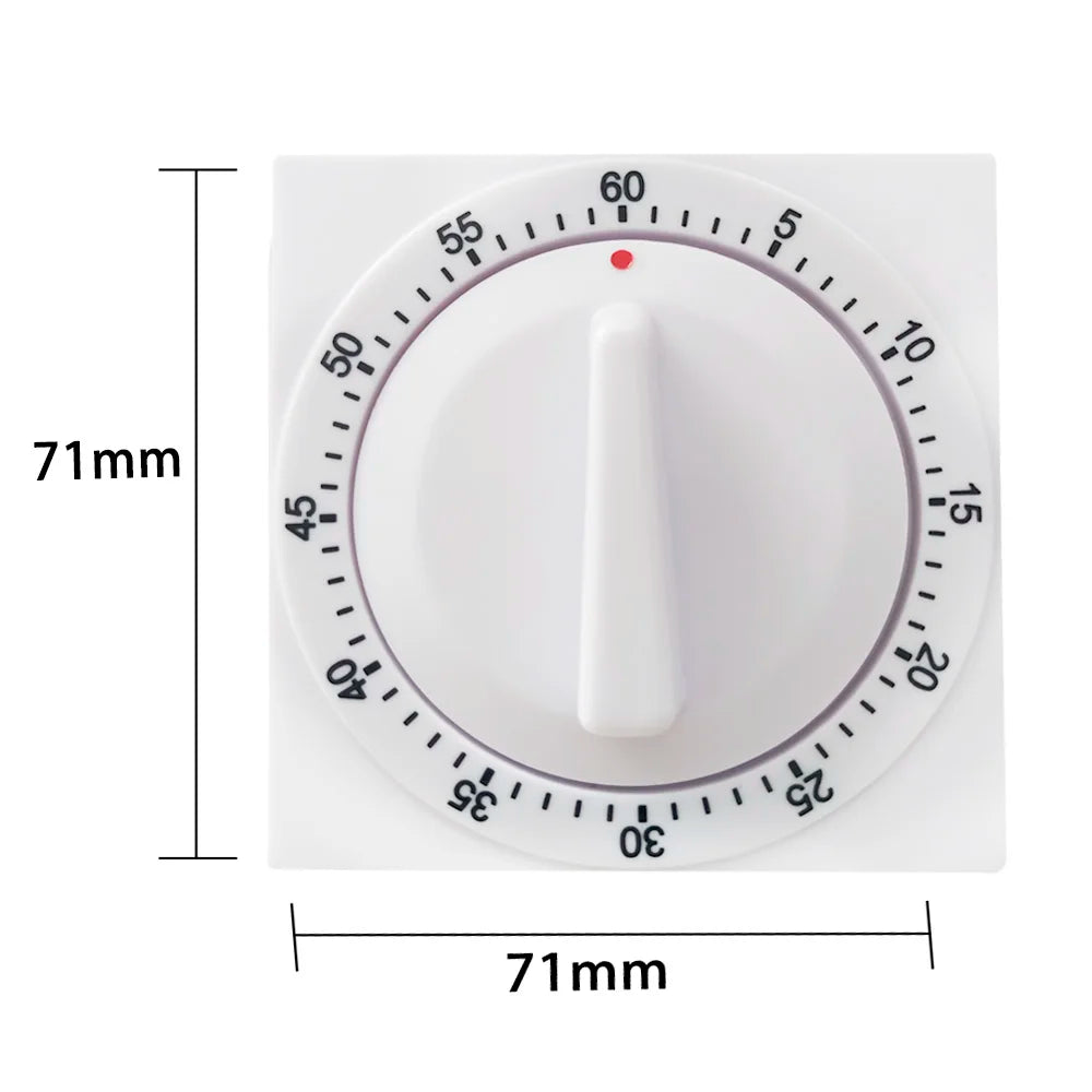 ManHua Kitchen Digital Timer T-204 60 Minutes Count Down Silent Alarm Reminder Mechanical Timer Stopwatch