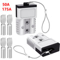 2PCS 50A 175A Anderson Connector Battery Quick Connect With Hard Cover 12V-36V Anderson Plug Winch Wiring Kit for Cable RV Truck