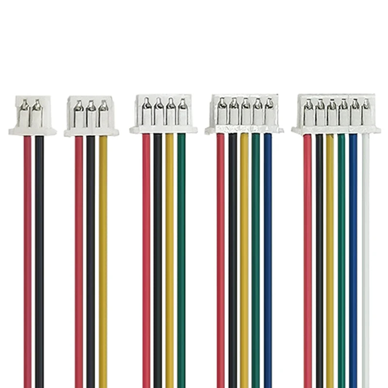 10PCS JST MX1.25 MX 1.25mm Wire Cable Connector 2/3/4/5/6/7/8/9/10/12 Pin 1.25MM Pitch Plug 10CM/20cm/30CM Wire Length 28AWG