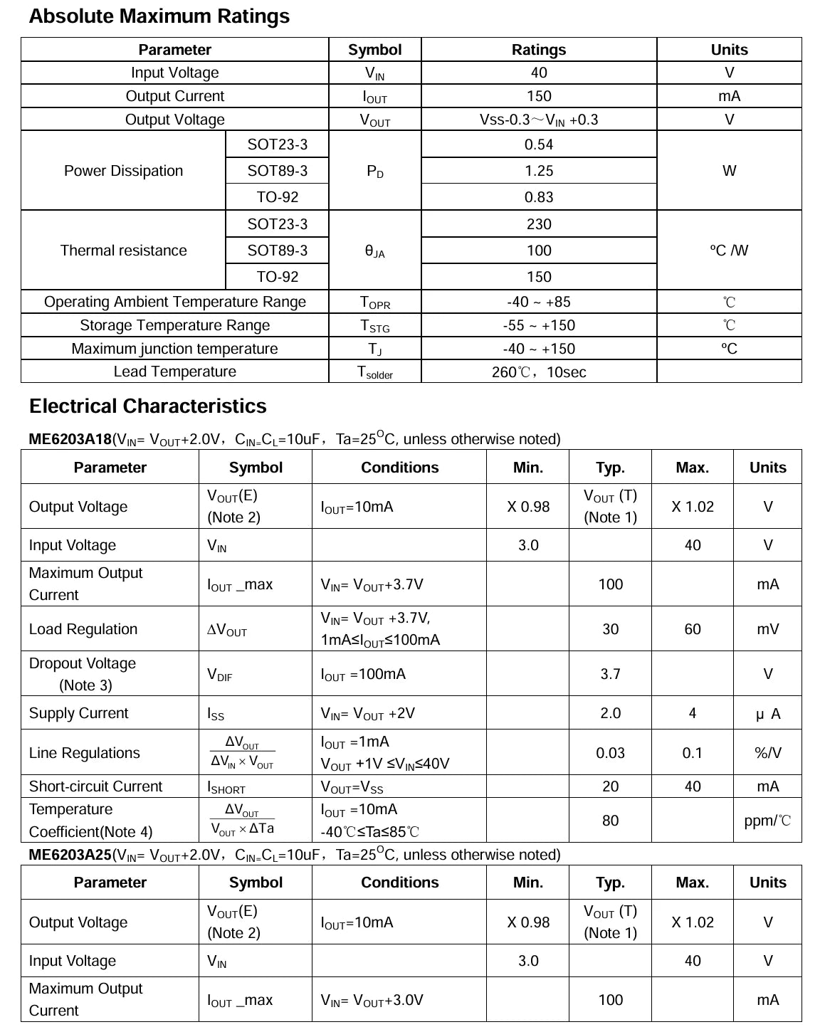 100PCS 6203A /30 /33 /44 /50 /100 NEW Original Linear Regulator LDO SOT-89 SOT89 Fixed 30V 40V 100mA 3V 3.3V 4.4V 5V 10V ME6203A