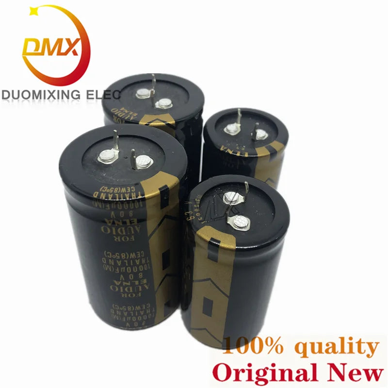 2PCS/LOT 100V15000UF 35*100MM 15000UF 100V 35*70MM 10000UF 50V 63V 80V Audio Power Amplifier Fever Filter Electrolytic Capacitor
