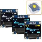 0.96 Inch Blue/White IIC OLED Display - 128x64 Pixels Arduino/RPi/ESP32 Compatible Low Power Compact for DIY & Embedded Projects