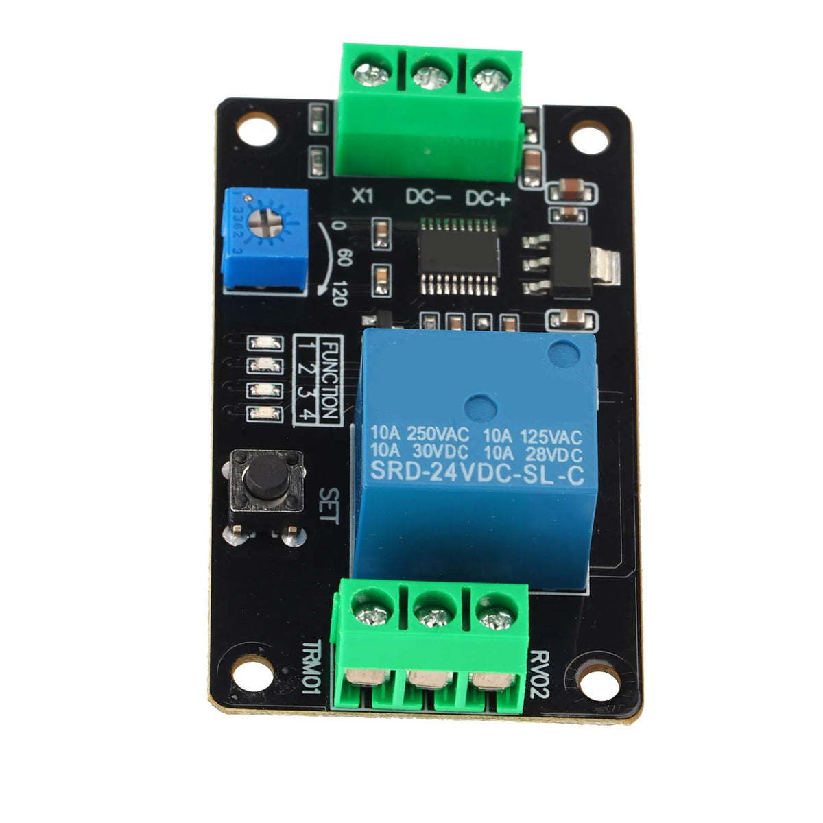 Delay Timer Relay Self locking Delay On Off Time Switch Super 555 Timer DC 5V/12V/24V