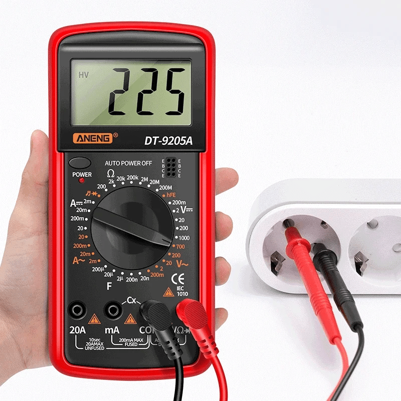 Profesional Digital Multimeter AC/DC Voltage Current Test ANENG Capacitance NCV Resistance Ohm Electrical Test Meter Tools