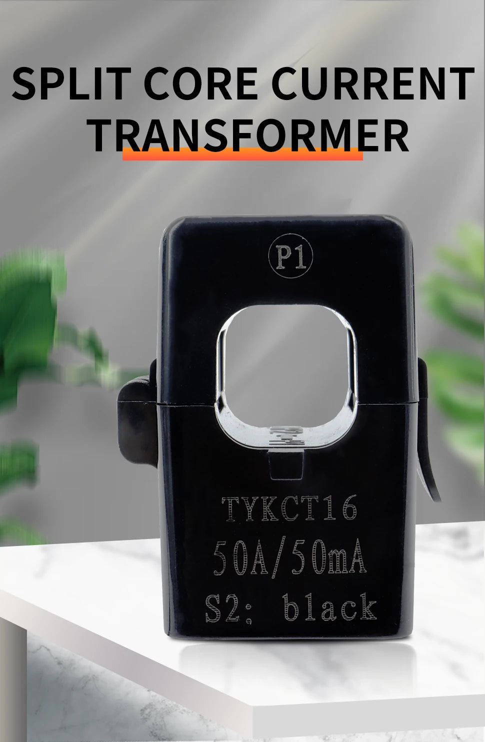 3pcs Splt Core Current Transformer KCT16 Clamp On CT 5A 10A 20A 30A 40A 50A 60A 80A 100A 1000:1 2000:1