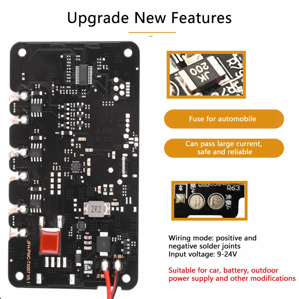 Vehicle mounted 18W high-power 3-coil wireless charger module QI wireless charging standard