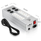 ATAUDIO HIFI Audio Noise AC Power Filter Power Conditioner Power Purifier Surge Protection with US Outlets Power Strip