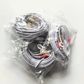 2-in-1 BNC + DC Power Video Extension Cable 5M/10M/20M/30M BNC Cable White Color for AHD CCTV Camera DVR Systems Security