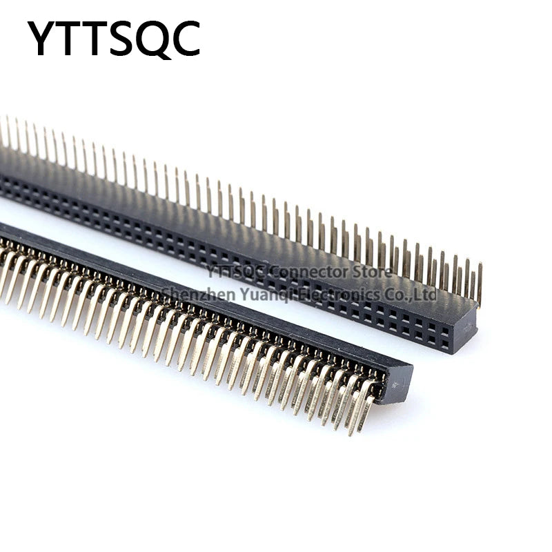 10PCS 1.27mm Pitch 2*2/3/4/5/40 pin Double Row Right Angle FEMALE HEADER Strip Connector Socket 2X3p/4p/6p/8p/20/40 PIN