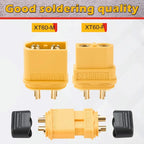 XT60H Plugs Male Female Bullet Connector Wire Cable Connectors Adapter XT60 Power Plug with Sheathfor RC Lipo Battery Airplane