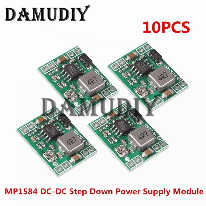 10PCS MP1584 DC-DC Step Down Power Supply Module MP1584EN 3A Adjustable Buck Converter for Arduino Replace LM2596 9V 12V 5V 3.3V
