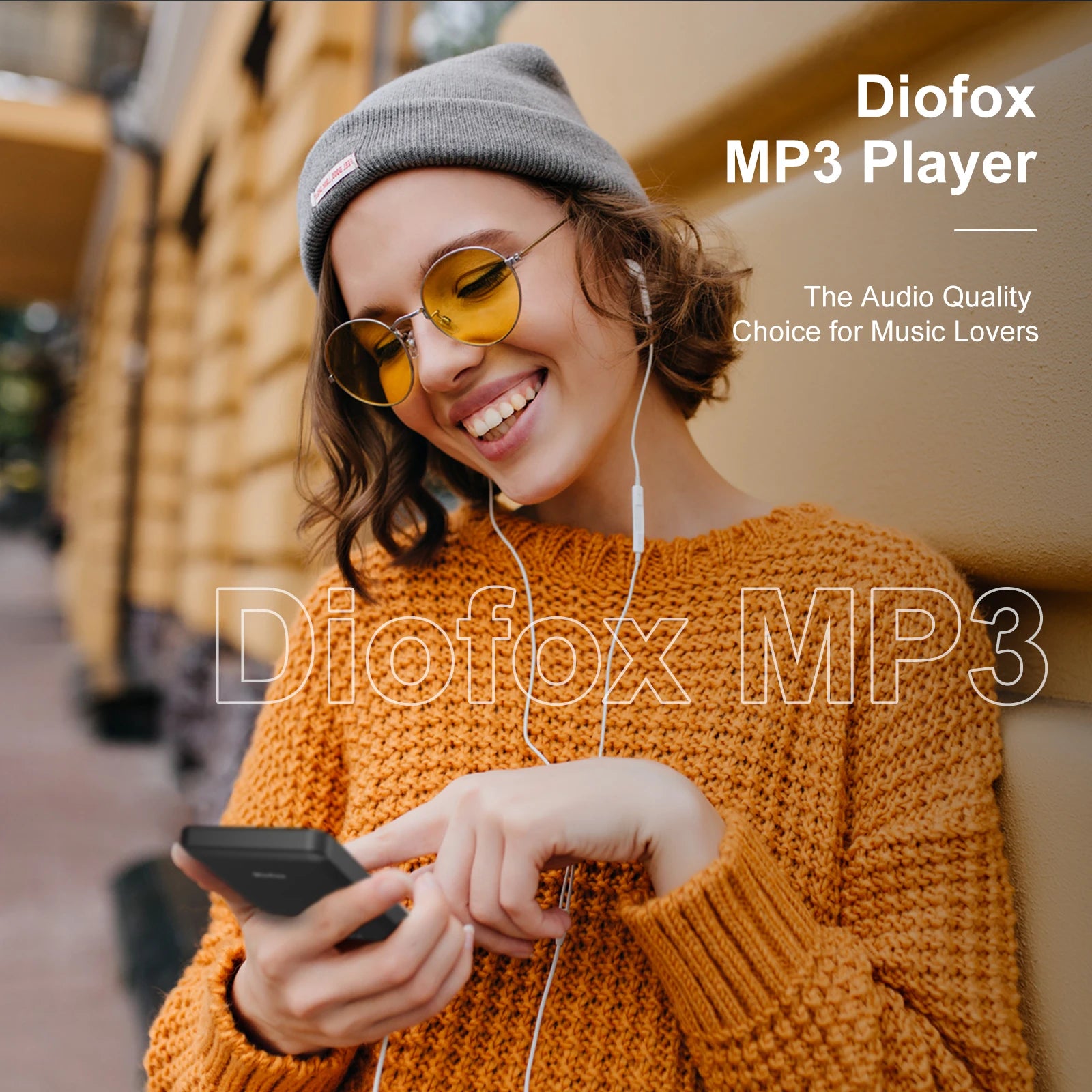 Diofox MP3/MP4 Player Android 4.0 Inch Touch Screen 2+16GB Bluetooth 4.1 Dual‑Band WiFi TF Card Expandable Up To 512GB Portable