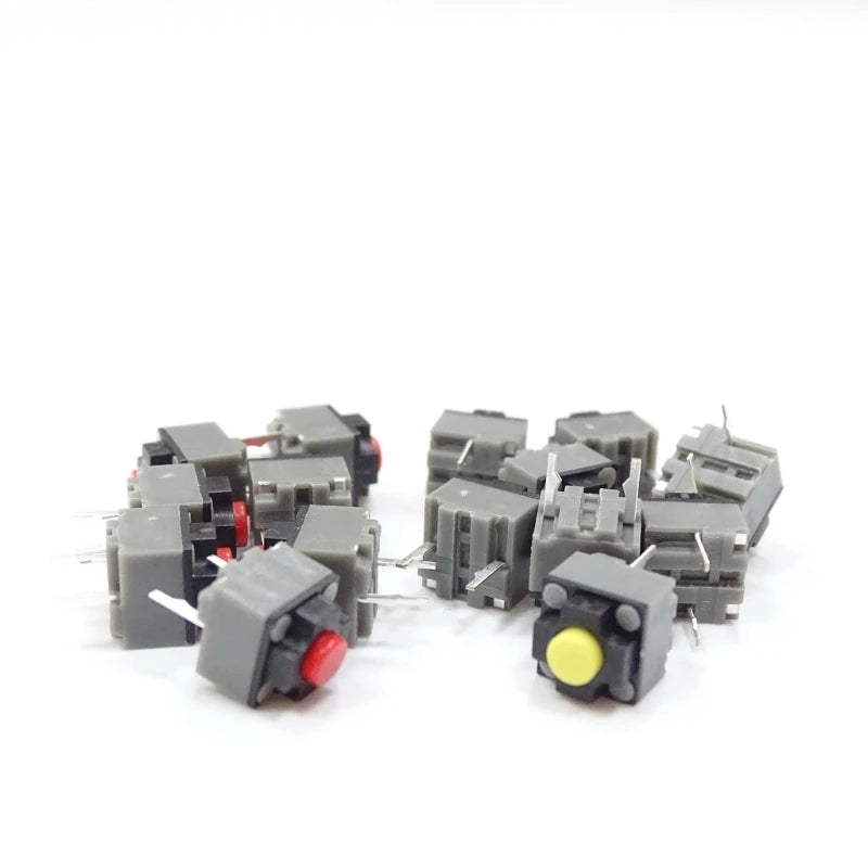 5PCS Kailh Mute Button 6x6x7.3mm Square Silent Switch Mouse Micro Switch Repair Parts Replace Rectangle Micro Switch