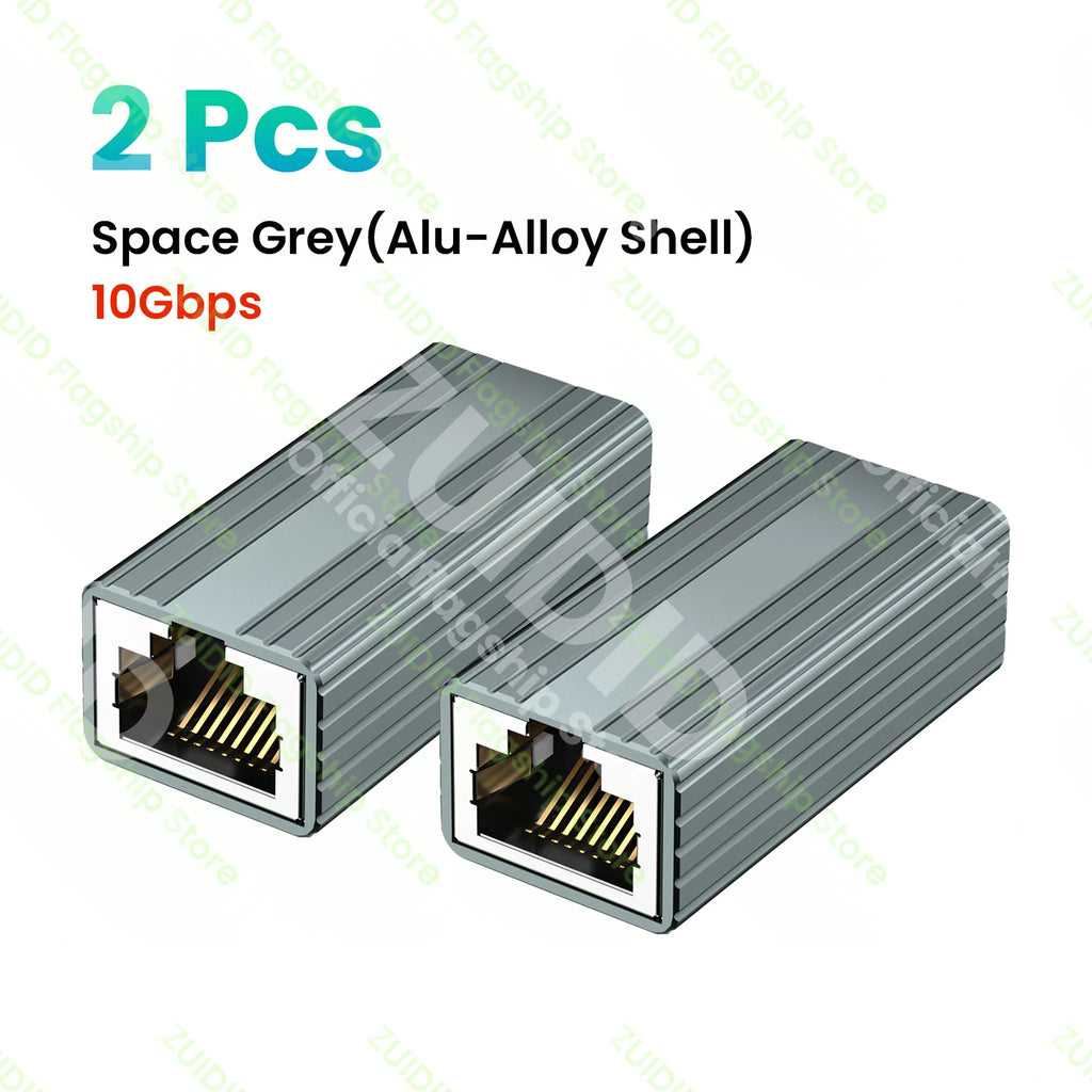 1/2/5/10Pcs 10Gbps RJ45 Connector Female to Female Gigabit Network Extender Extension for Cat8 Cat7 Cat6 Ethernet Cable Adapter