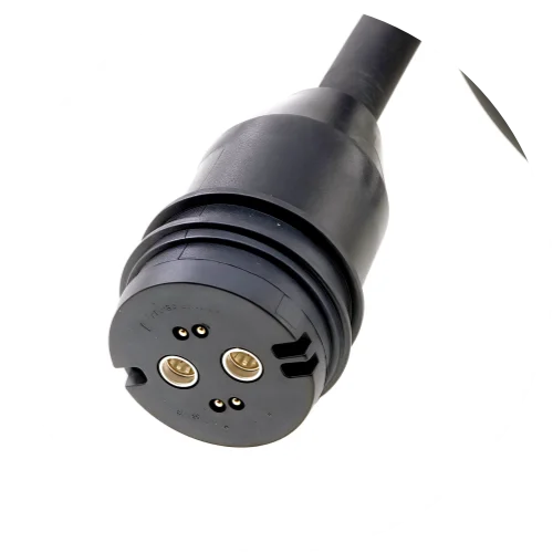 Waterproof Magnetic Circular Connector 18A 24V Male Female 4+2 Pin DC Power Charger Military-grade 12AWG Wire Threaded Gold Plat