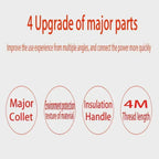 4-meter Fully Enclosed Car Battery Jumper Wire, Pure Copper Connection Wire, Thickened Jumper Wire, Jumper Wire Jumper Cable