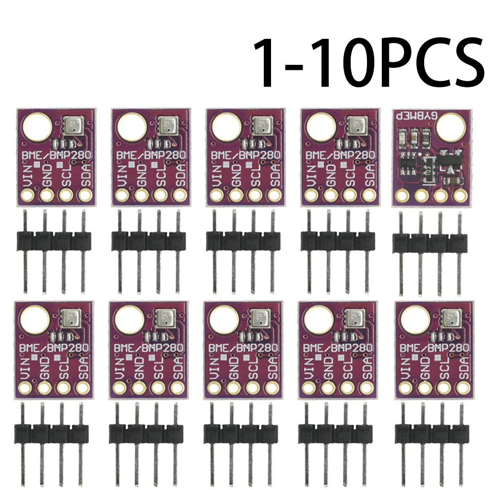 1-10PCS BME280 5V Digital Sensor Temperature Humidity Barometric Pressure Sensor Module I2C SPI 1.8-5V