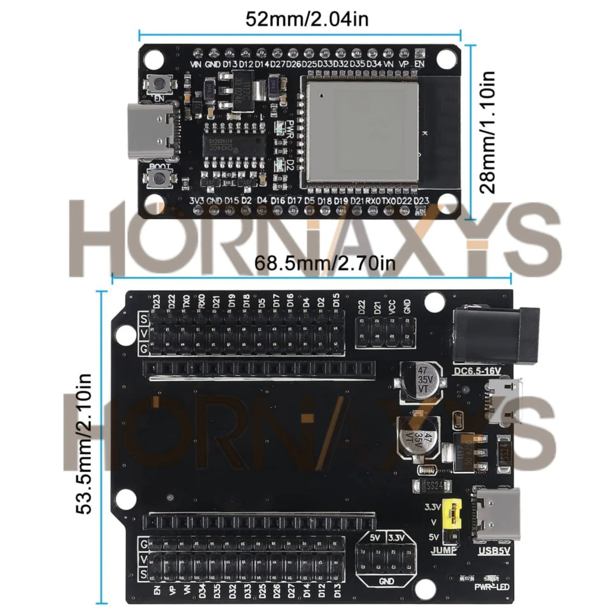 1-10PCS/FOR ESP32 Development Board TYPE-C USB CH340C WiFi+Bluetooth Ultra-Low Power Consumption Dual Core FOR ESP32