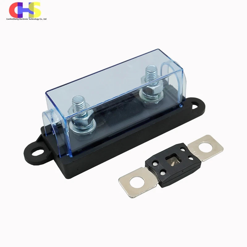 1PCS 32V ANM MEGA Bolt-On Auto Fuse Holder With 30A 40A 60A 80A 100A 125A 200A 250A 300A 400A 500A Blade Fuse，For Car/Truck