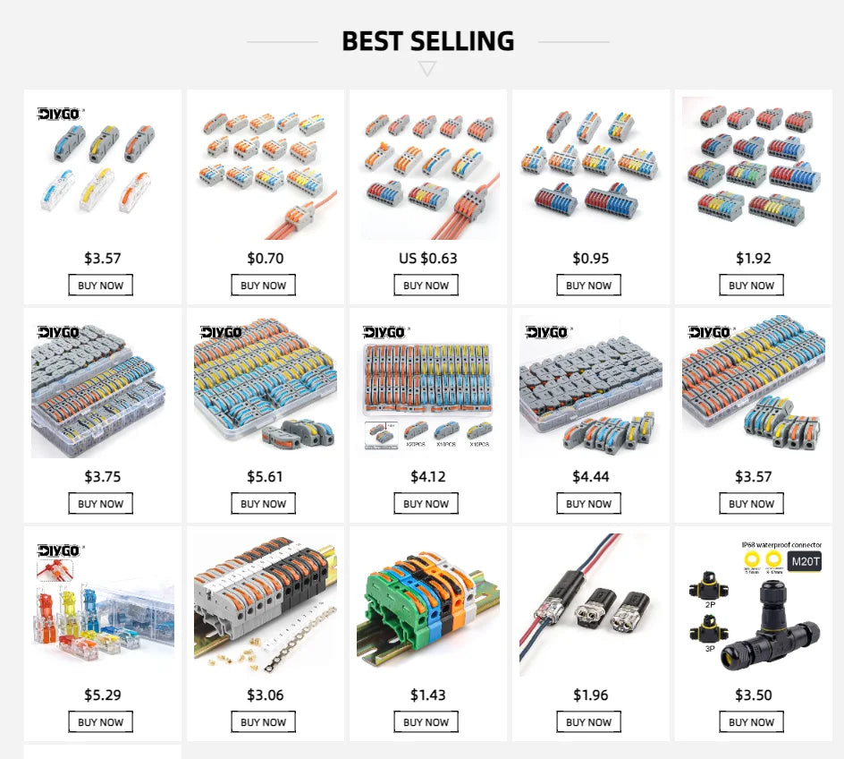 Quick Wiring Cable Connectors 2/3Pin Universal Compact Electrical Conductors SPL Splicing Splitter Push-in Home Terminal Block