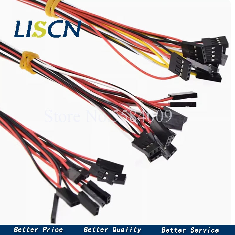 10PCS 20CM Single head Dupont Line Dupont connector plug with cable jumper wire 2.54MM PITCH 2/3/4/5/6/7/8/9/10 PIN 2P/3P/4P/5P