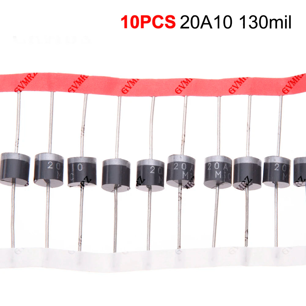 Rectifier Diode Mixed Kit 6A10 10A10 20A10 DB3 RL207 Electronic Components MUR4100E 10SQ045 20A10 130mil