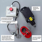 Wireless Limit Device Integrated over Roll Switch Counterweight Steel Wire Rope for On-Board Crane