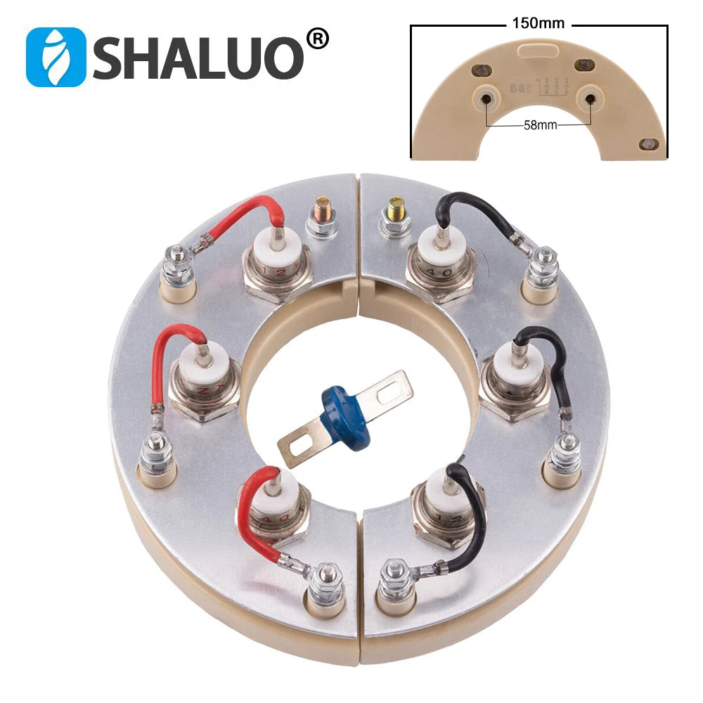 25A 40A 50A Diesel Generator Diode Rectifier Module Assembly for 50 to 300kw Brushless Generator Bridge Retifier Kit Accessories