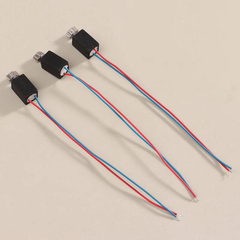 5Pcs 4*8mm 3V Mini DC Coreless Vibration Motors with Eccentric Wheels, for DIY Toys and Massagers