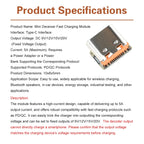 PD3.0 PD3.1 QC2.0 Mini Decoy Fast Charging Module Type-C DC 9V/12V/15V/20V Trigger PD to DC Fast Charge Board